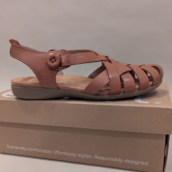 Earth Brown Leather Sandals - Picture 7 of 12